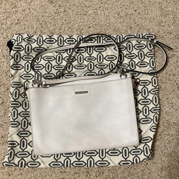 Rebecca Minkoff white leather square shoulder bag - Picture 1 of 16